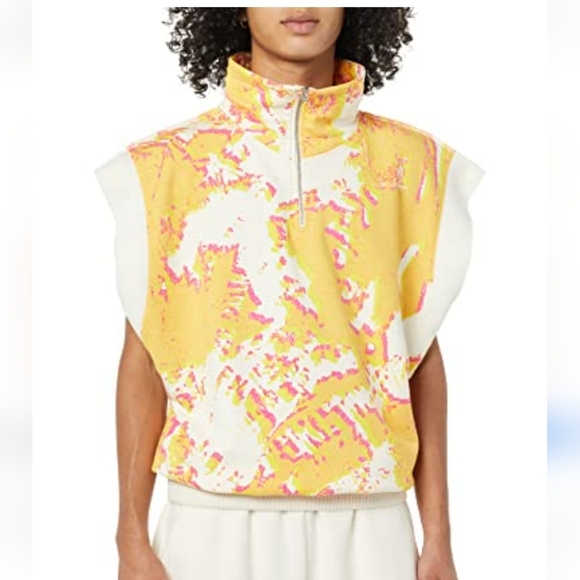 Making The Cut Tops - Making The Cut Drop Sleeves Boxy Half Zip Oversized Sweatshirt